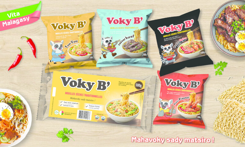 Gamme de nouilles Voky B’ pour les revendeurs